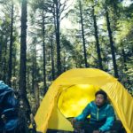 Camping in Gipfel Nubra tent in Himalaya